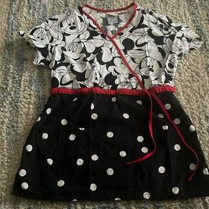 Disney Minnie Mouse Scrub Top